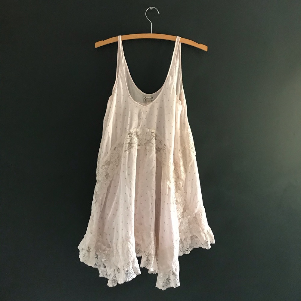 Free people voile trapeze dress